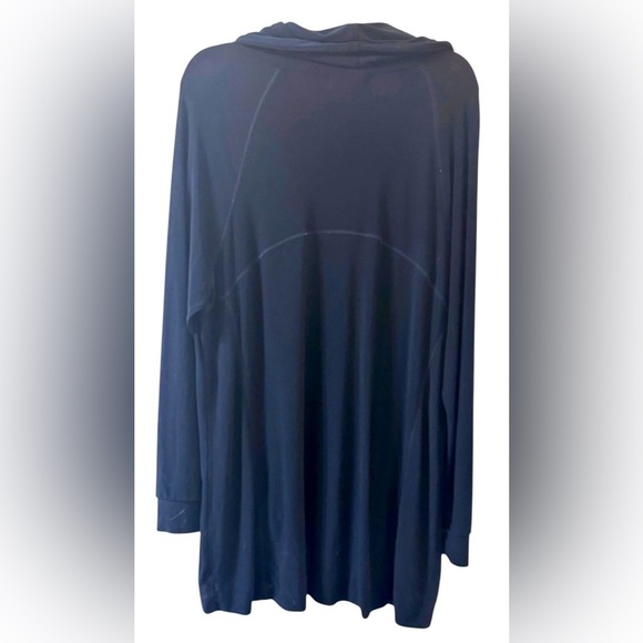 Sympli Navy Cowl Neck Hoodie - Picture 2 of 3